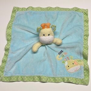 Okie Dokie blue lovey with giraffe.